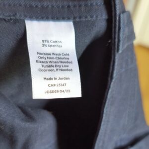 Talbots Navy Cotton Cargo Pants